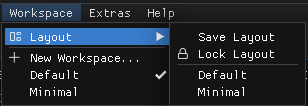 Workspace menu