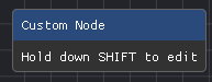 Custom node regulary