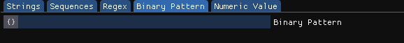 Binary Pattern search options
