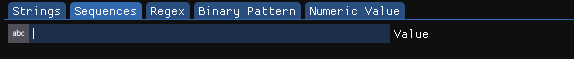 Sequences search options