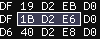 Three selected bytes